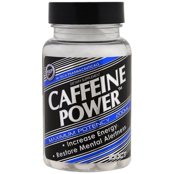 Hi Tech Pharmaceuticals, Caffeine Power, 200 mg, 100 Tablets
