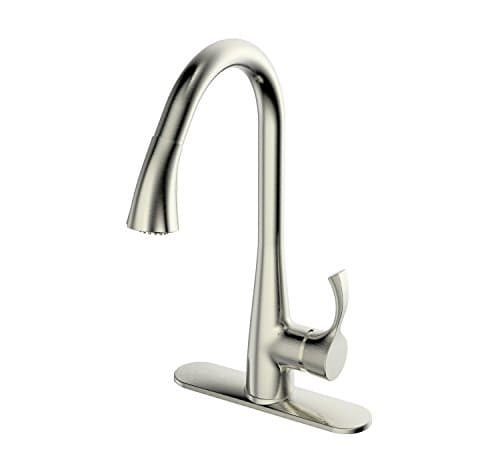 Ucore Handle Pull Down Kitchen Faucet, Brushed Nickel