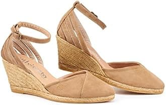 VISCATA Handmade in Spain Ullastret Suede 3" Wedge, Fashion Ankle-Strap, Closed Toe, Classic Espadrilles Heel