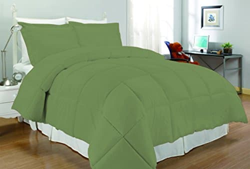 South Bay Microfiber Down Alternative Comforter Set, Twin, Sage