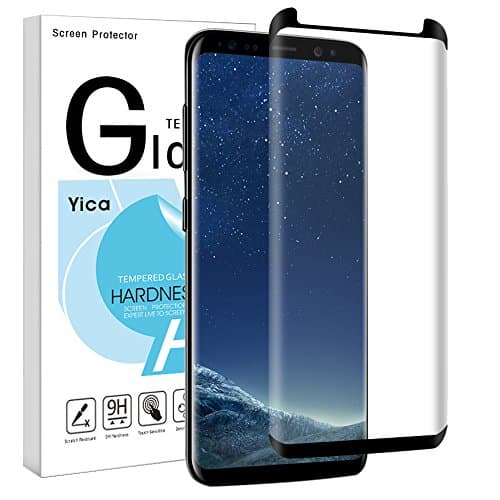 Yica Galaxy S8 Plus Screen Protector, Samsung Galaxy S8 Plus Tempered Glass Screen Protector Film Ultra HD Clear Anti-Scratch [Bubble Free] [Touch Sensitive] for Galaxy S8 Plus