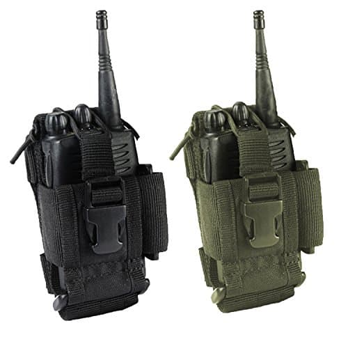 Dhustone Tactical Modular Radio Pouch (Black)