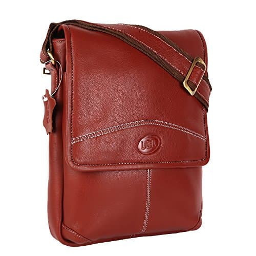 Premium Genuine Leather Cross Side Bag Soft, Comfortable & Stylish - Reddish Brown, Black and Dark Brown