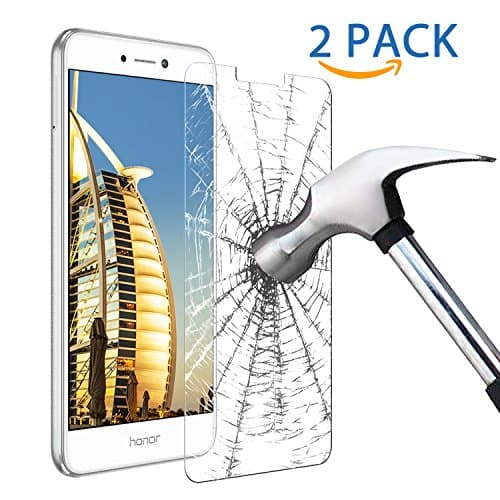 Huawei P8 Lite 2017 Screen Protector, Samione Huawei P8 Lite 2017 Tempered Glass [High Definition]Bubble Free 9H Hardness Screen Protector Film Guard Cover for Huawei P8 Lite 2017[2 Pack]
