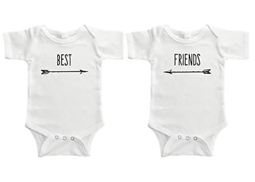 Best Friends Twin Bodysuit Set