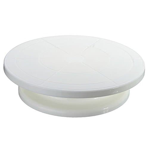 Plastic Material Cake Decorating Turntable Rotating Revolving Icing Kitchen Display Stand 28cm Baking Tools.