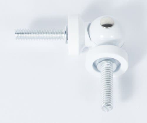 Single Rods Hinged Elbow Connector for corner or Bay Window Curtain Rod,Up to 5/8"Hinged Elbow Connector for corner of Bay Window Curtain Rod,Up to 5/8" Glossy white