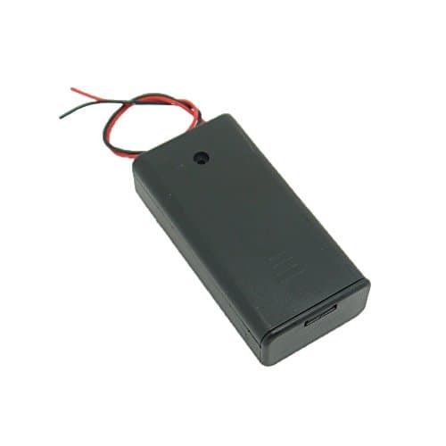 Holdding Two Wire Lead On/Off Switch 2 x1.5V AA Battery Cell Case Holder Without Any Batteries Inside