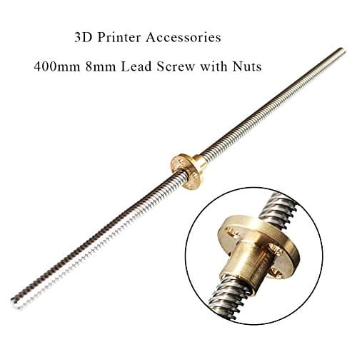 400mm 8mm Lead Screw with Copper Nut for 3D Printer, HONG111 T8 Lead Screw Match Z axis Coupling