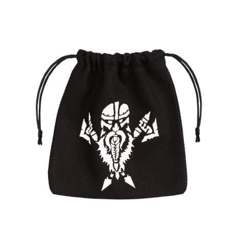 Q WORKSHOP Dwarven black & white Dice Bag
