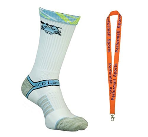 East Coast Dyes Bundle: Performance Lacrosse Socks Large / X-Large Signature with 1 Performall Lanyard