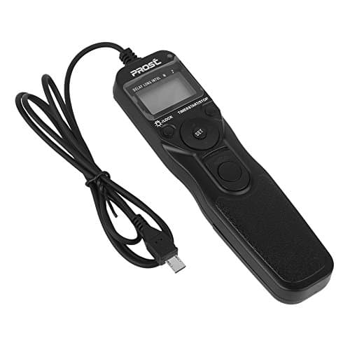Prost Camera Shutter Release Wired LCD Timer Remote Control Intervalometer Time-lapse Photography Device for Rm-vpr1 Multi-terminal Plug for Sony Alpha A7r, A7, A6000, A3000, Slt-a58, Nex-3nl, Dsc-hx300, Dsc-rx100m3, Dsc-rx100m2, Dsc-rx100iii, Dsc-rx100ii by Prost