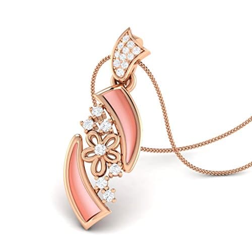 Nyassa Shell 14KT Gold Diamond Shell Pendant