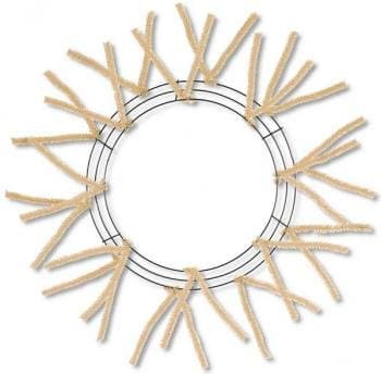 15inch Burlap Pencil Work Wreath Form