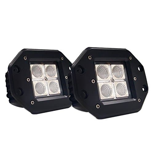LED Light Bar, Easynew 2PCS 16W CREE Flood LED Work Light LED Pods Cube Lights Driving Lights Led Light Bar Off Road Led Lights Flush Mount IP68 Waterproof Super Bright