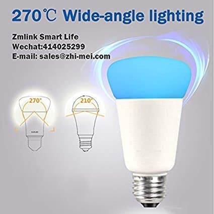 Latest Arrival E27 ZigBee RGBW 9W Smart Bulb Light Compatible With Hue Bridge 1.0 and 2.0 Bulb Control by hue app