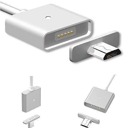 QICAIHU Magnetic Micro USB Quick Charging Cable with LED Status Display, High Speed USB 2.0 A Male to Micro B Sync and Charge Cable Line