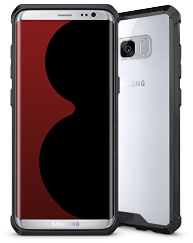 Galaxy S8 Plus Case, Eunsoul Premium Clear Shockproof TPU Bumper Cushion + PC Hard Back Panel Protective Case for Samsung Galaxy S8 Plus (6.2'')(2017) -- (Black)