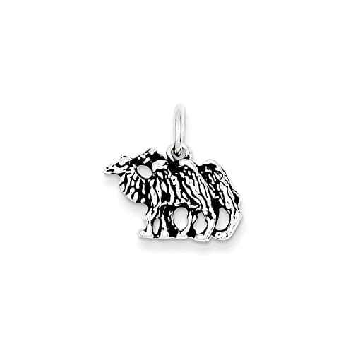 Sterling Silver Antiqued Camel Charm,