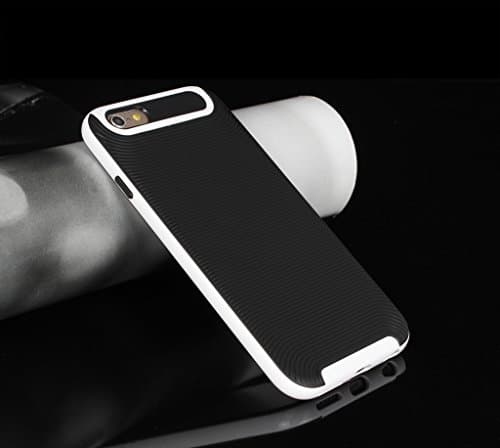 iPhone 6s Plus Case, S Legit Non-Slip Durable Silicone Shock Resistant Extreme Scratch Protection Hybrid Cover for Apple iPhone 6s Plus(2015) / 6 Plus(2014) 5.5-inch - White