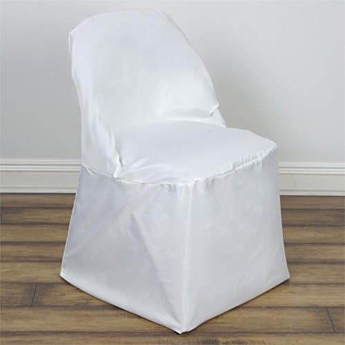 100 Ivory Polyester Folding Chair Covers