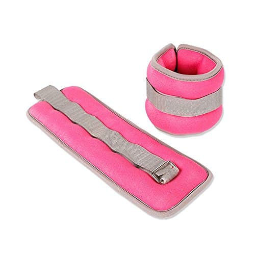 QYSM Ankle Weights, Durable Wrist Weight (1 Pair) Adjustable Strap for Fitness, Exercise, Walking, Jogging, Gymnastics, Aerobics, Gym (0.5kg/1.0kg/1.5kg/2.0kg)