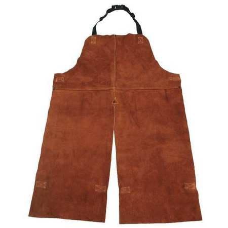 Condor Split Leg Welding Bib Apron, Leather