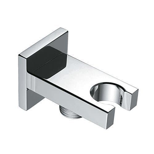 Shower bracket-Solid Brass Square Handheld Shower Head Bracket Holder Wall Mount,Concealed installation Polished Chrome Finish