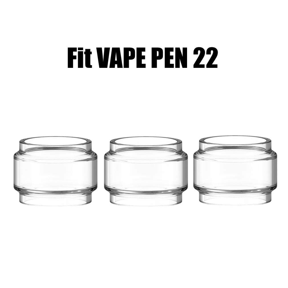 CENGLORY 3PCS Replacement V-A-P-E PEN 22 Bulb Glass Tube Glass Tubing Home Decoration (Clear)