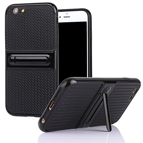 iPhone 6/6S Case, Vecan [Dual Layer Protection] with Kickstand Hard Plastic and Soft TPU Phone Case for iPhone 6 and iPhone 6S 4.7 inch