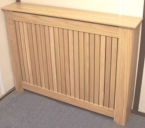 MADE TO MEASURE SOLID OAK SLATTED RADIATOR COVERS (70cm x 80cm x 15cm)