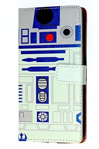LG G5 Case Wallet, CASEVEREST R2D2 Astromech Droid Robot Pattern Durable PU Leather Slim Book Wallet Case Cash Credit Card Slots Flip Cover Kickstand Folio Pouch Wrist Strap Case LG G5 Star Wars R2D2