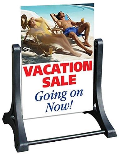 Swinger Ready 4 Graphics Sidewalk Sign - White