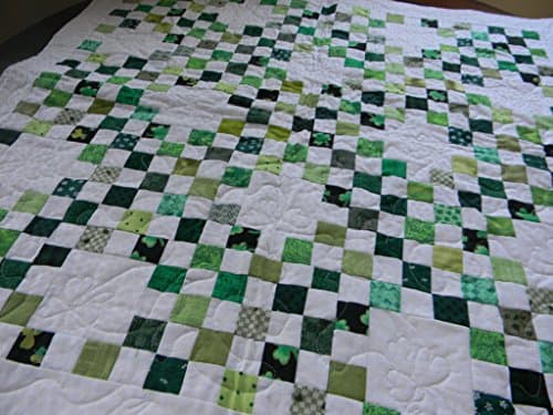 Quilted Triple Irish Chain Table Mat, Wall Hanging or Throw