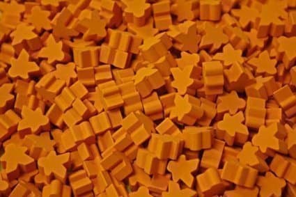 10 x Standard Meeples (16mm) (Orange)