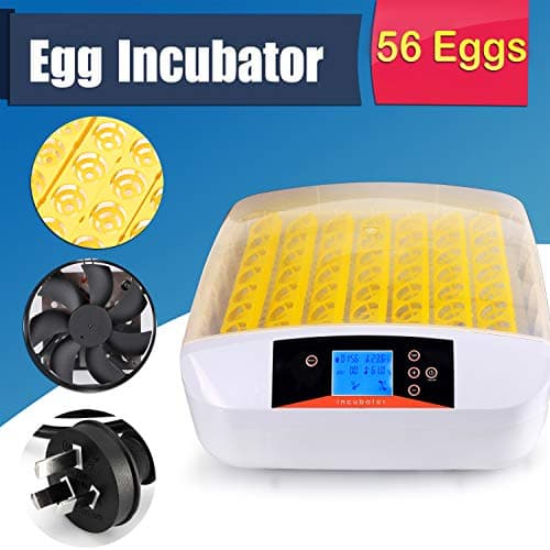 Intelligent Digital Automatic 56 Egg Incubator with Eggs Turner for Hatching Chicken Duck Quail Birds Eggs Poultry Hatcher