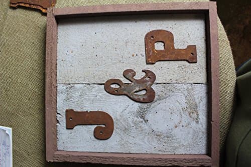 Rusty Tin Letter on Rustic Wood Frame Monogram rustic letter, large letters, Home Decor, Initials, rustic wedding decor, Will look like the photos