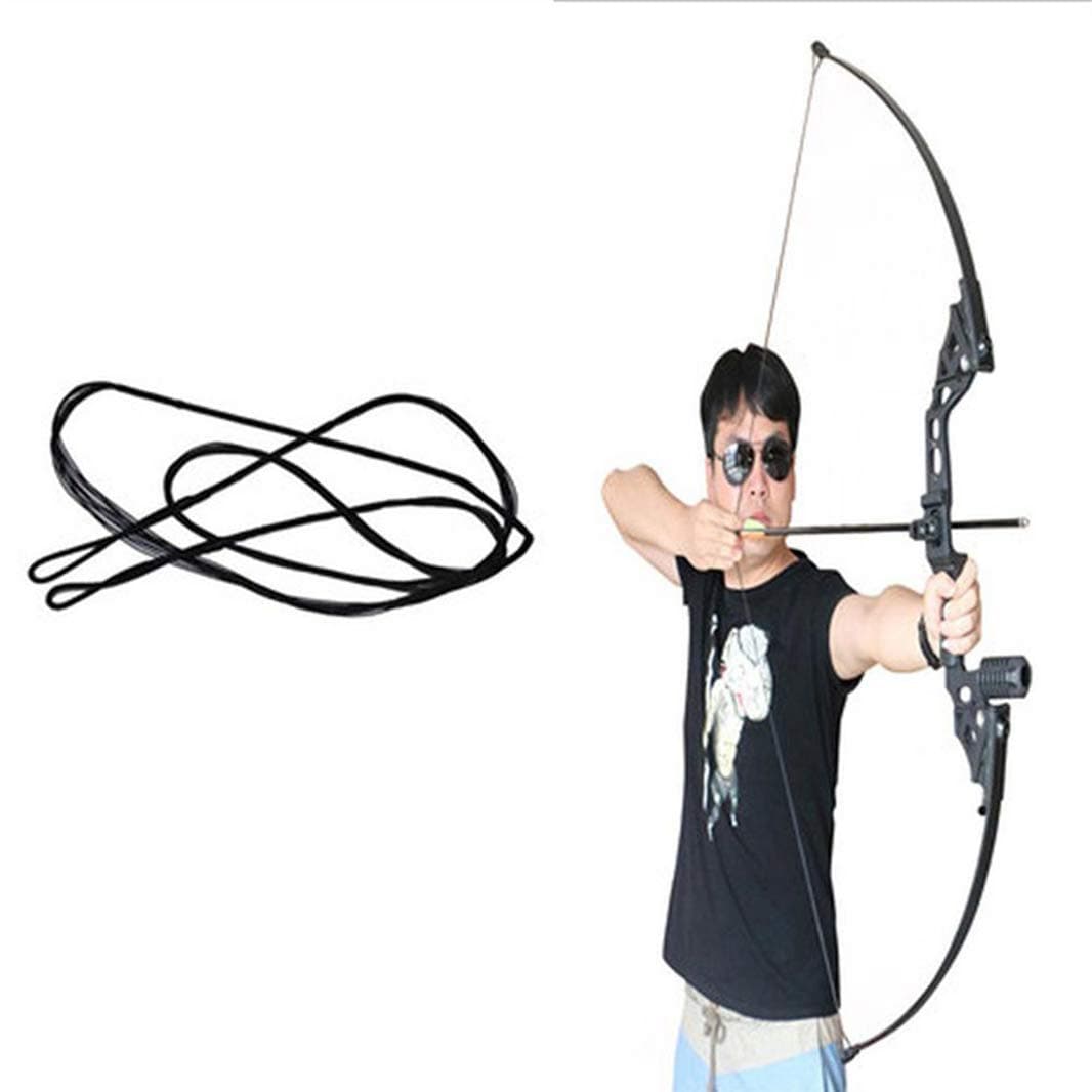 Guoshang Archery Bow String Replacement Recurve Bowstring Nylon Double Loop Bowstring for Traditional Recurve Bow or Longbow