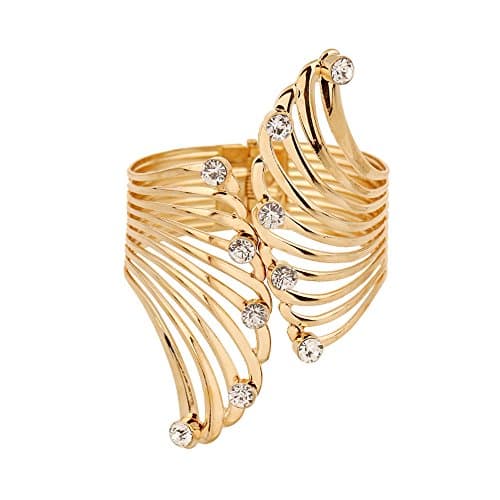 Yozone Adjustable Egypt Cleopatra Cuff Bangle Bracelet (Gd)