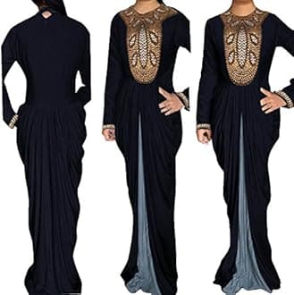 WUBUKaftan Maxi Dress Elegant Evening Gown for Weddings, Cocktail Parties Special Occasions