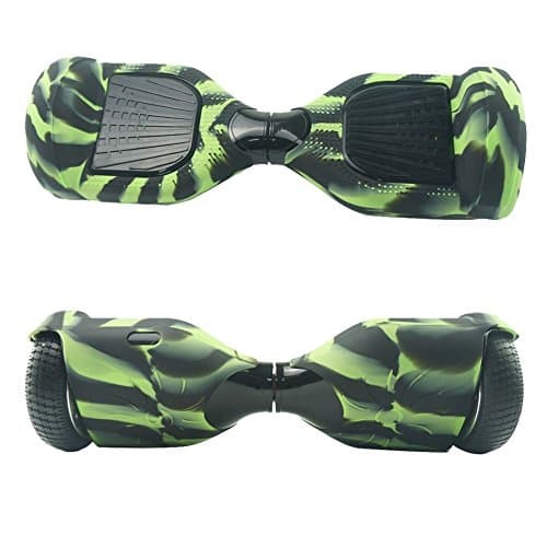 [WheelElite] Full Body Silicone Case Scratch Protector Wrap Rubber Cover Protective Skin for 6.5 Inch Hover Board 2 Wheels Balance Scooter (Camo-Full)