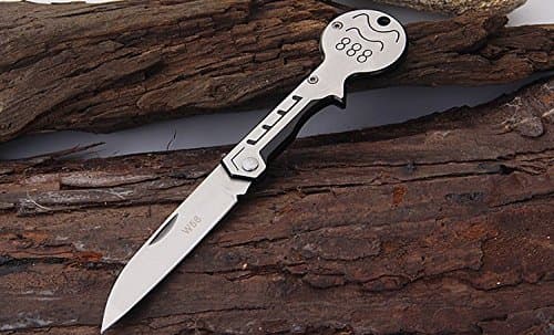 Creative portable mini knife, pocket knive, key style folding knive, easy carry outdoor knife | Rockfeng | Silver