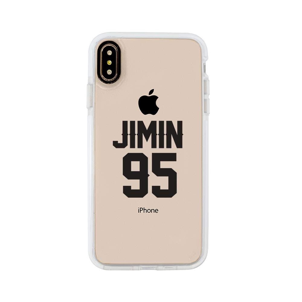 Ultra Slim iPhone Case - Silicone Protective Cover - Compatible for iPhone XR - Jimin-Shi 95% - Park Jimin 95 Hyyh - Cute Case - Mochi - Black Flexible Soft TPU Cover Case