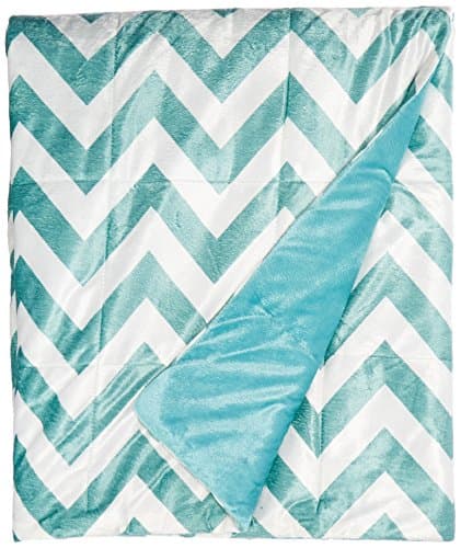 Intelligent Design Oversized Chevron Throw, Blue, 60" x 70"