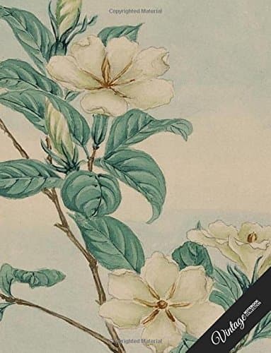 Vintage Notebook Collection: Peony Print, Writing Composition Notebook/Journal/Diary Gift Idea 100 Pages, 8.5 x 11 Paperback – August 3, 2017