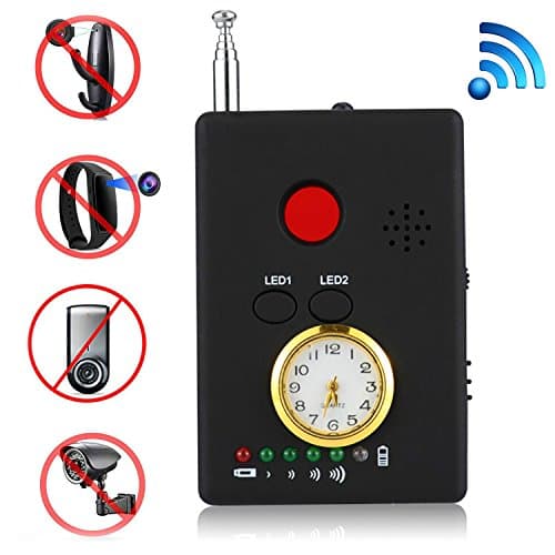 Auhko RF Signal Bug Detector, Multi-function RF Signal Camera Phone GSM GPS WiFi Bug Detector Finder with Alarm for Security Upgrade Version