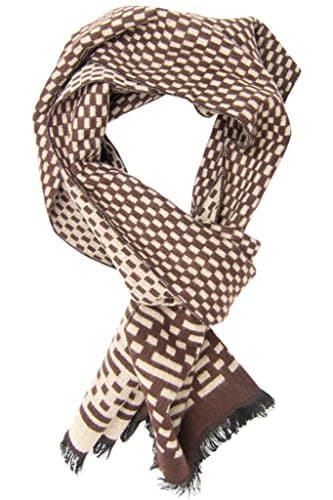DIBI Men's Scarves Fashion One Size Brown Code Multi