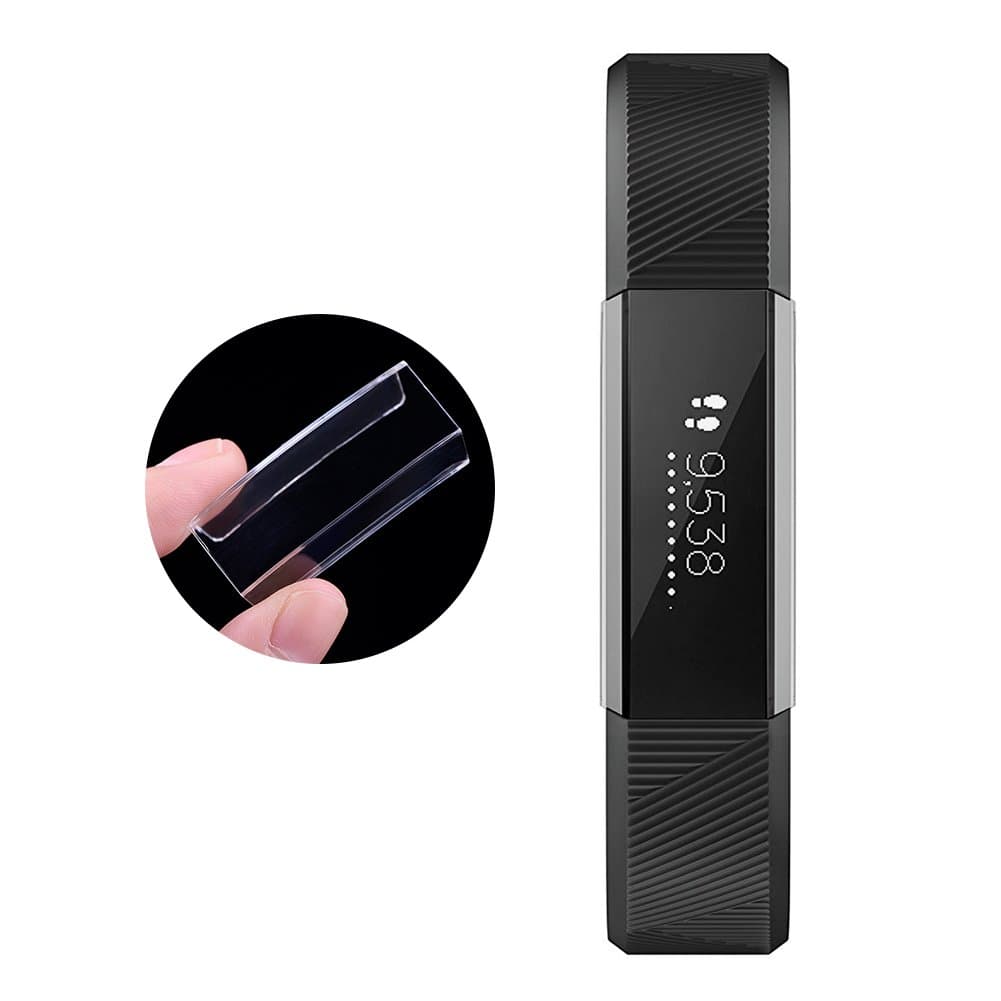 Minfex Compatible with Fitbit Alta/Alta HR Screen Protector/Case, Plastic Hard Shell Accessory Protective Cover Bumper for Fitbit Alta/Alta HR Fitness Smartwatch (Transparent)