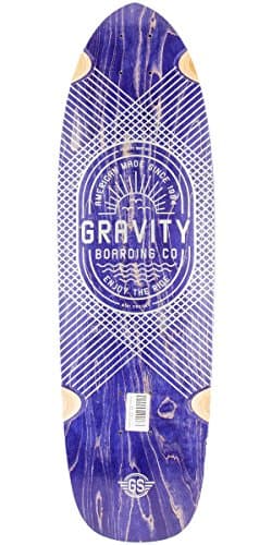 Gravity 29" Mini Cruiser Longboard Deck - Blue