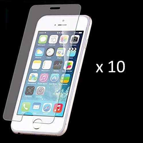 Plastic Screen Protector with Cleaning Cloth (10 Pack) for iPhone 6, 6 Plus, 6s, 6s Plus, 7, 7 Plus (iPhone 7 Plus)